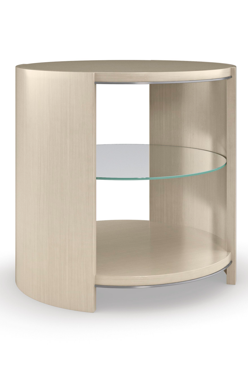 Round Shelved End Table | Caracole Da Vita | Woodfurniture.com