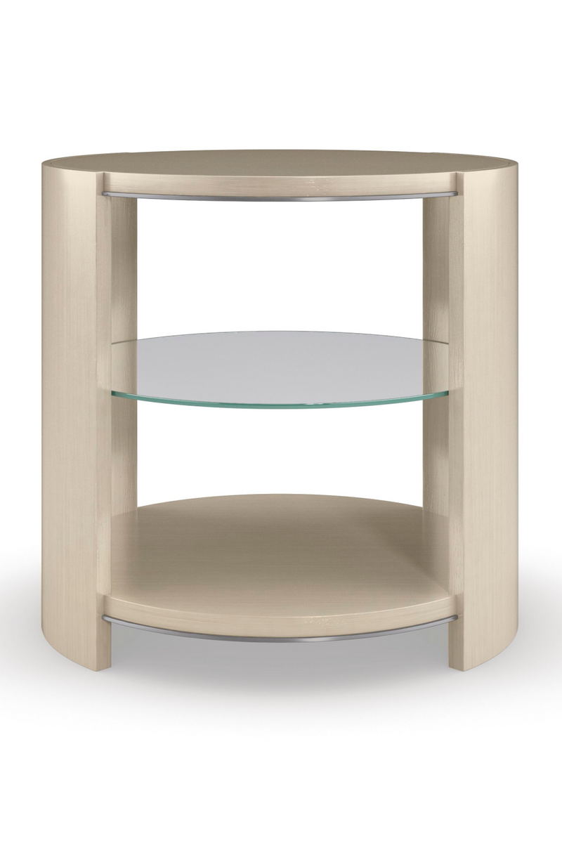 Round Shelved End Table | Caracole Da Vita | Woodfurniture.com