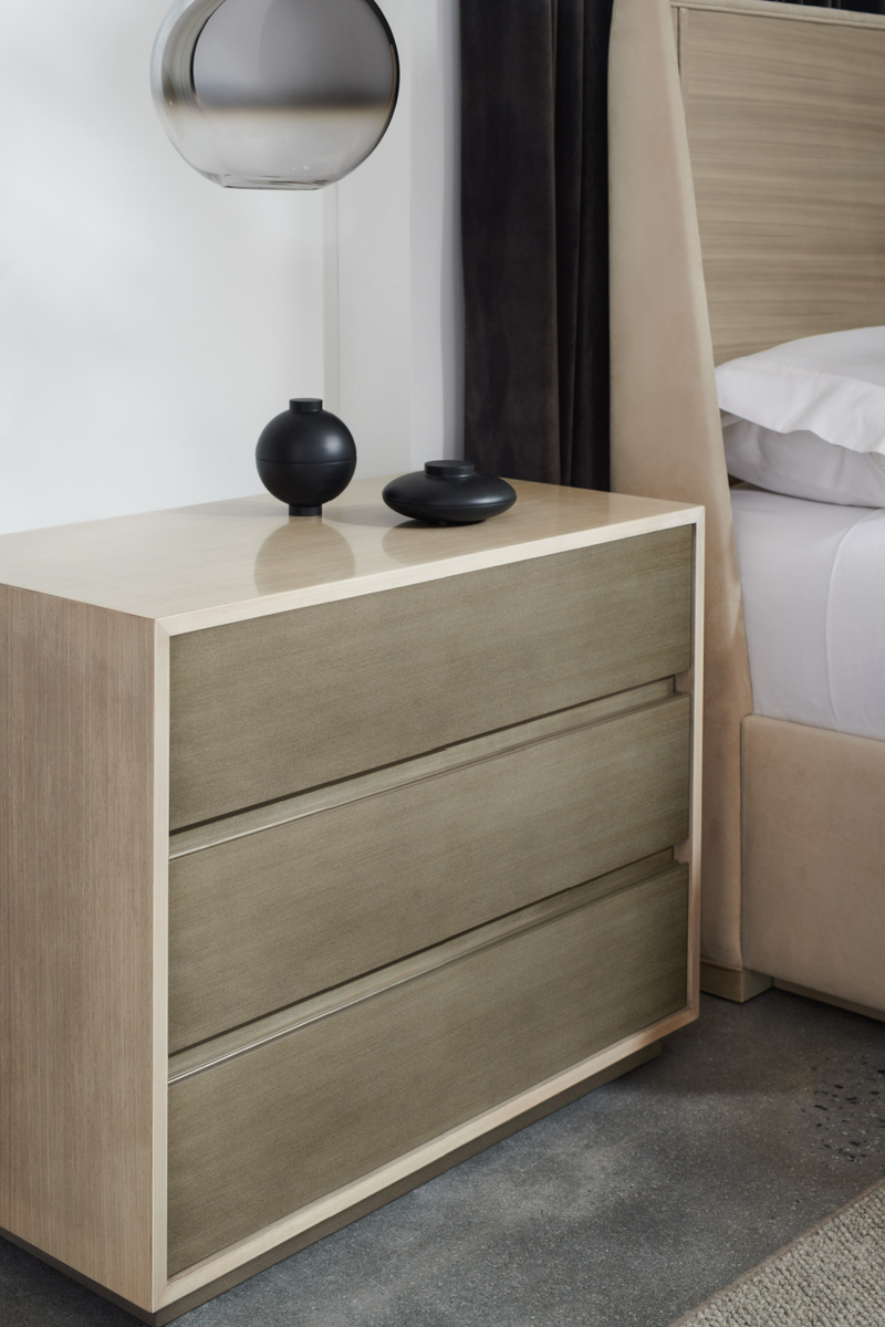 Monochromatic Modern Nightstand L | Caracole Da Vita | Woodfurniture.com