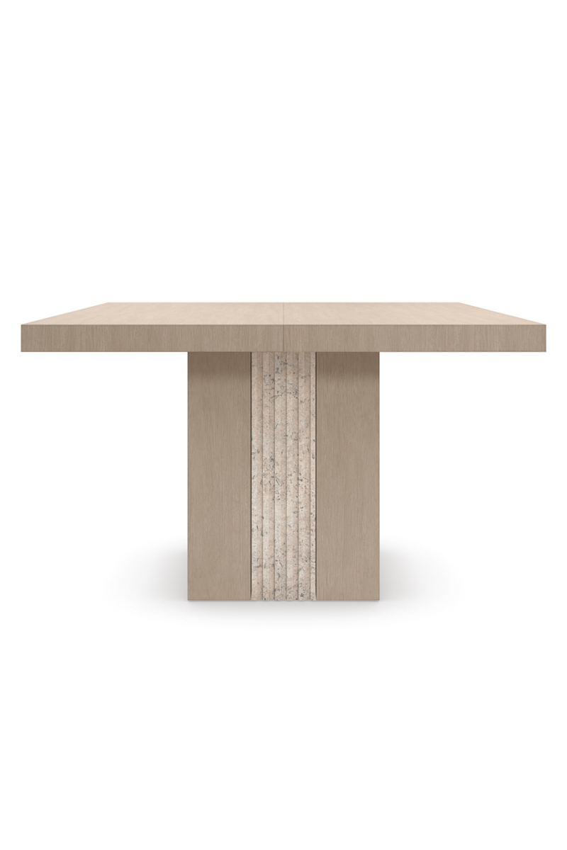 Oak Extendable Modern Dining Table | Caracole Unity | Woodfurniture.com
