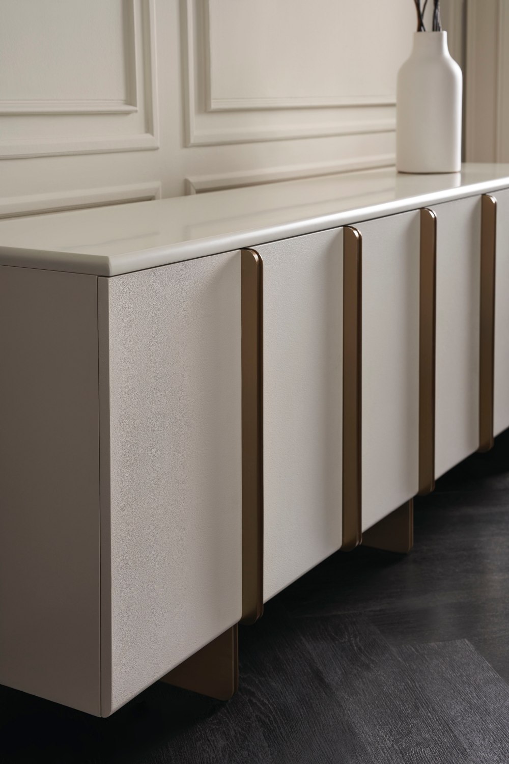 White Modern Credenza | Caracole Emphasis | Woodfurniture.com 