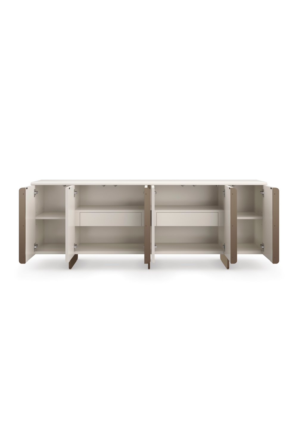 White Modern Credenza | Caracole Emphasis | Woodfurniture.com 