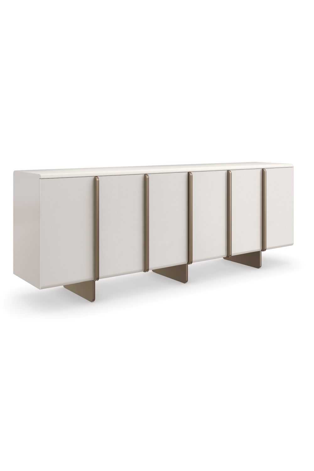 White Modern Credenza | Caracole Emphasis | Woodfurniture.com 