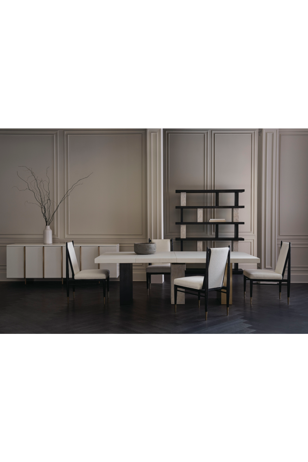 White Modern Credenza | Caracole Emphasis | Woodfurniture.com 