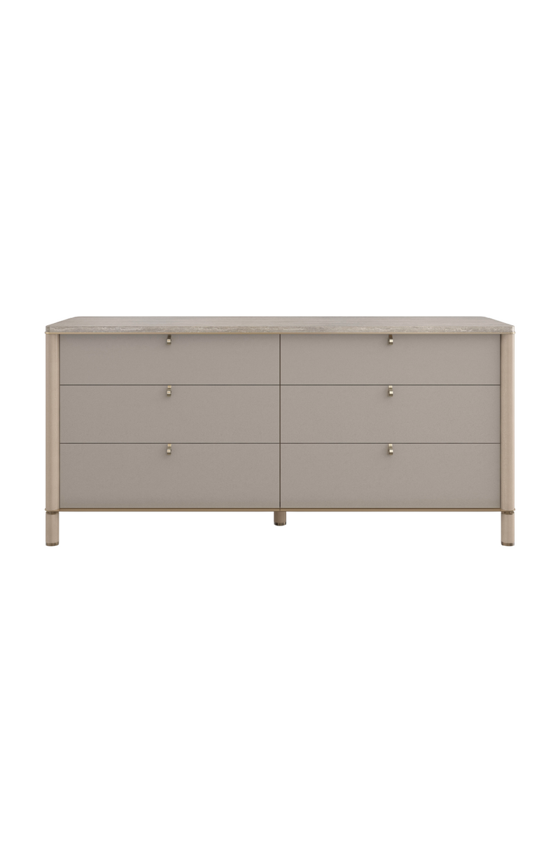 Travertine Top Beige Dresser | Caracole Balance | Woodfurniture.com