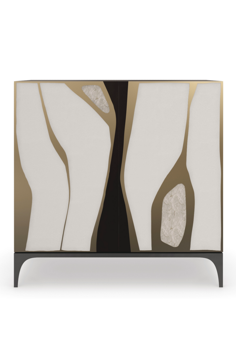 Patterned Shagreen Bar Cabinet | Caracole Downtown | Woodfurniture.com