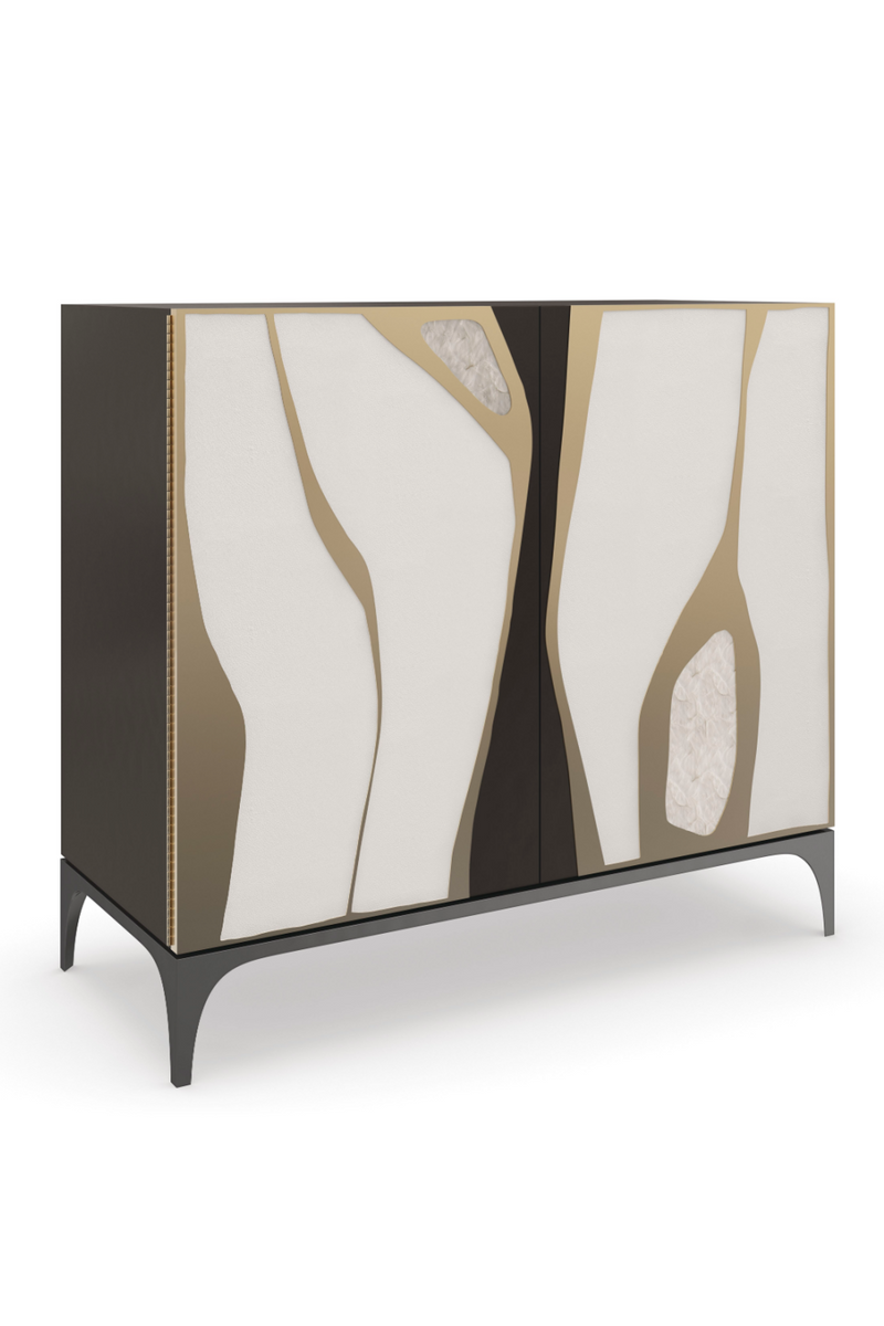 Patterned Shagreen Bar Cabinet | Caracole Downtown | Woodfurniture.com