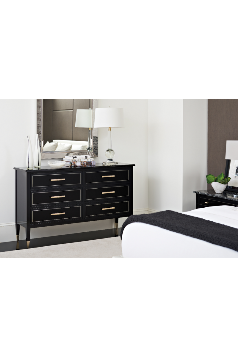 Solid Wood Black Dresser | Caracole The Little Black Dresser | Woodfurniture.com