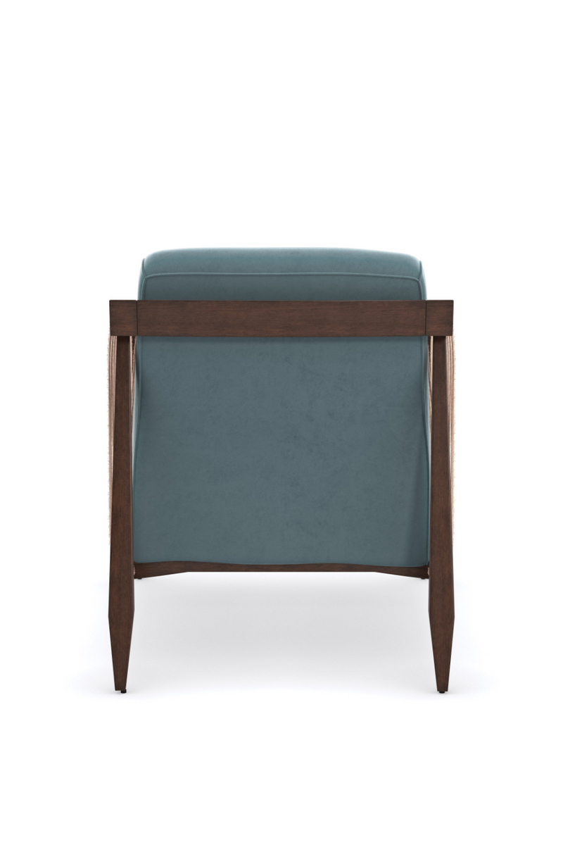 Blue Velvet Occasional Chair | Caracole Rope Me In | Woodfurniture.com