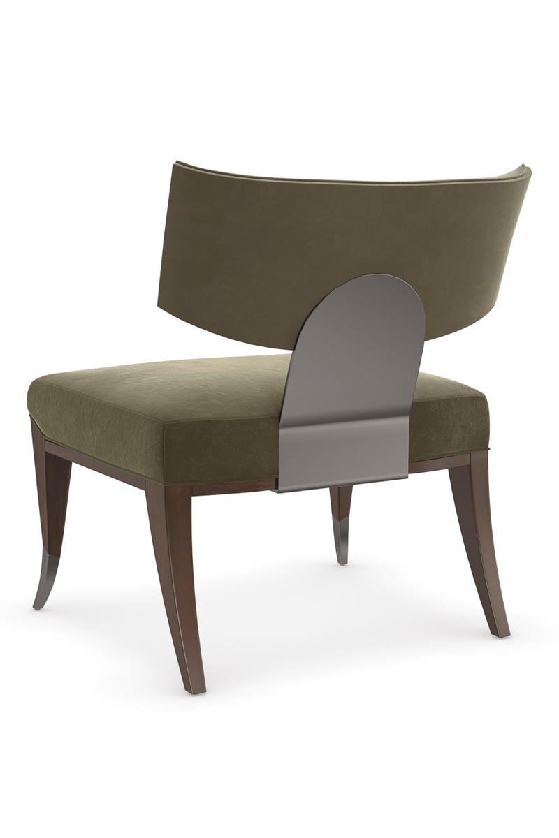 Velvet Arched Accent Chair | Caracole Mykonos | Woodfurniture.com