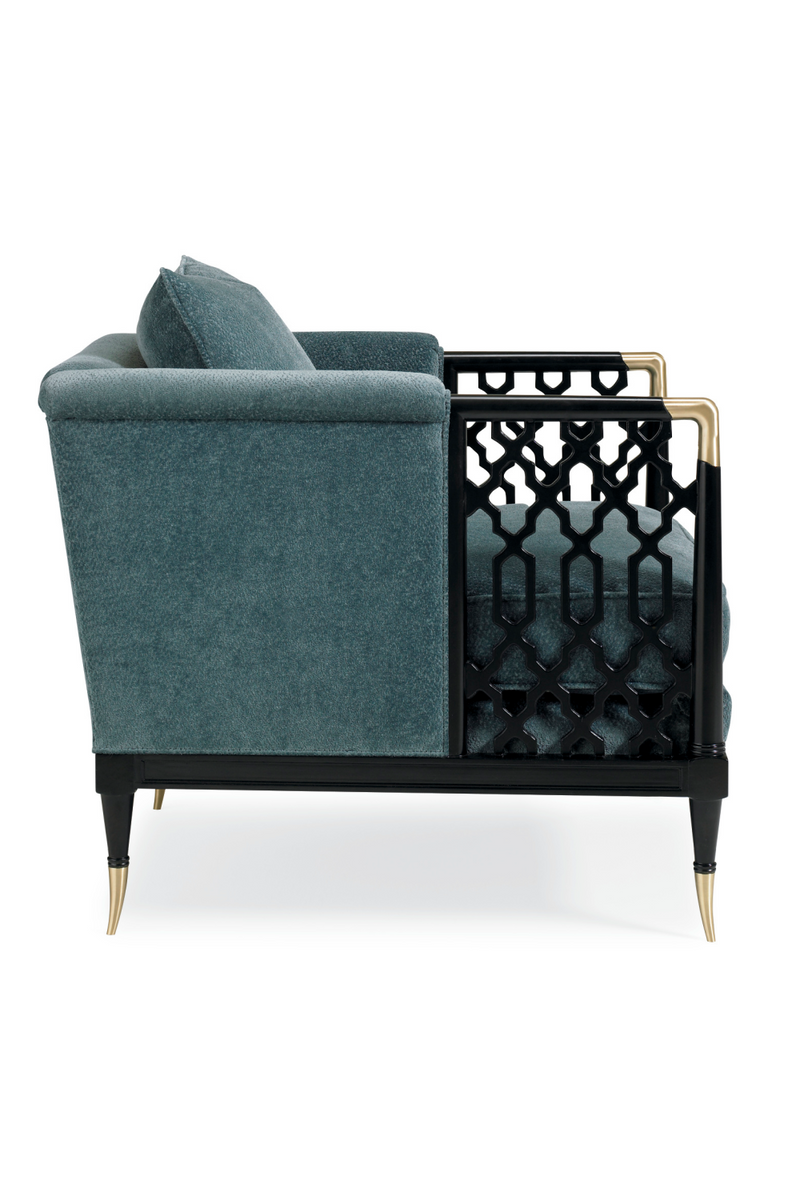 Fretwork Lounge Chair | Caracole Lattice Entertain You | Woodfurniture.com