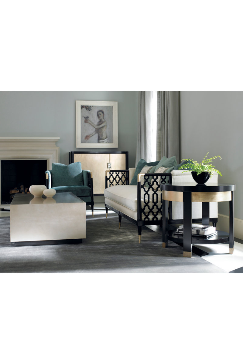 Fretwork Lounge Chair | Caracole Lattice Entertain You | Woodfurniture.com