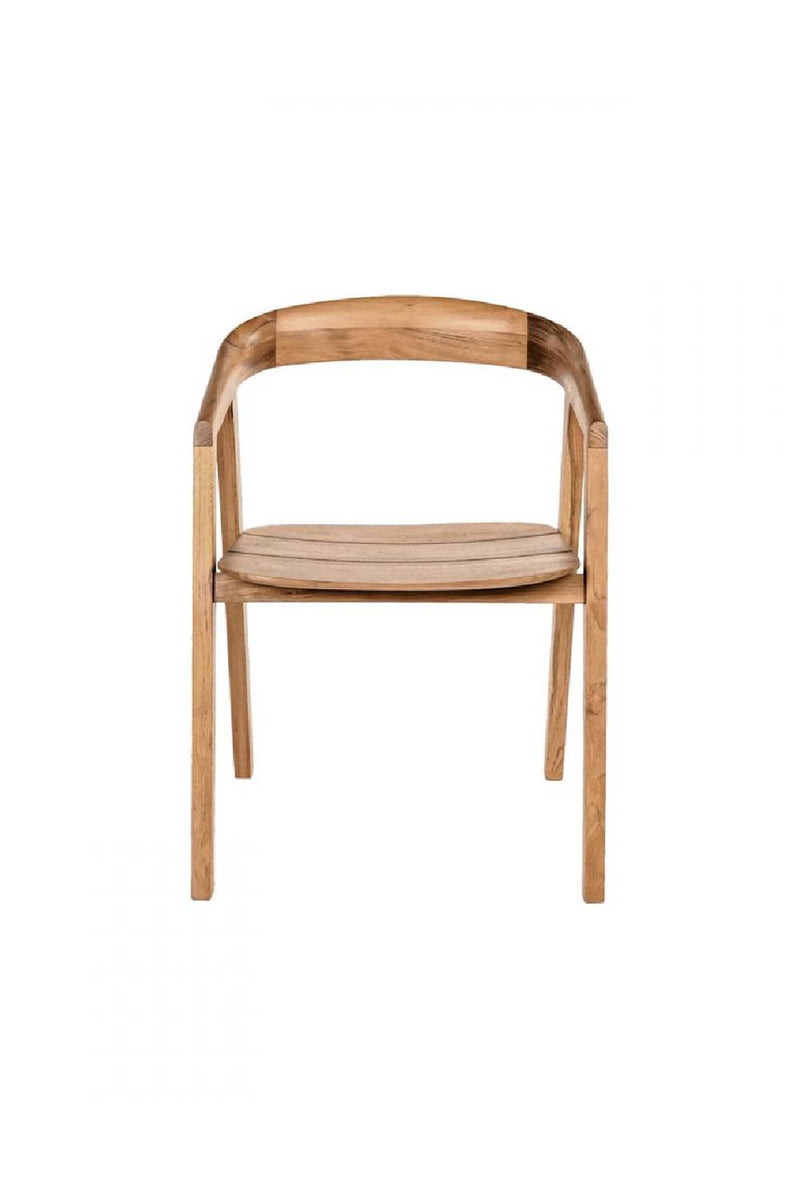 Curved Teak Outdoor Chair | Dareels Arc