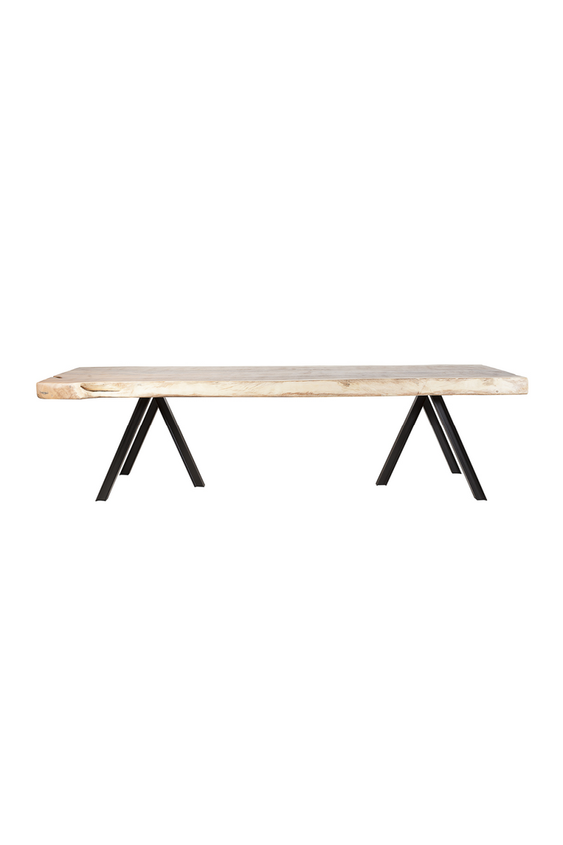 Suar Wood Slab Outdoor Table | Dareels Imperia | Woodfurniture.com