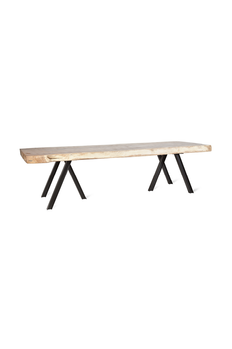 Suar Wood Slab Outdoor Table | Dareels Imperia | Woodfurniture.com