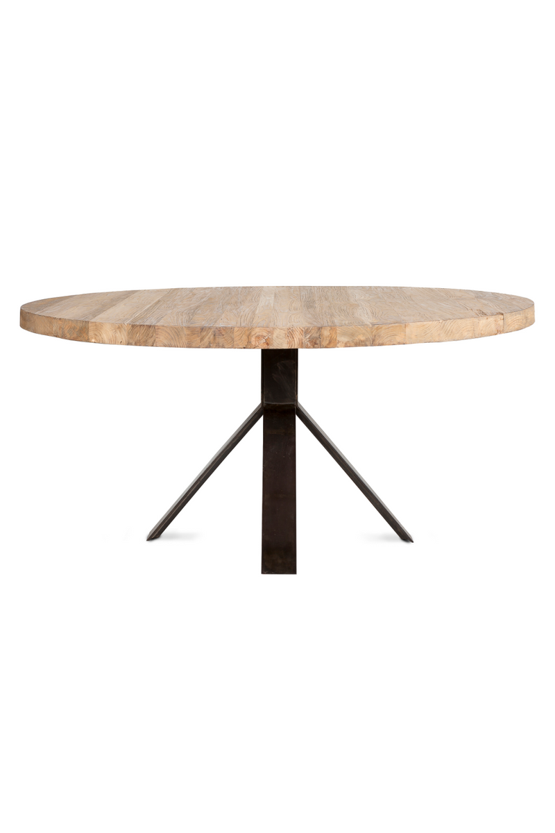 Round Teak Dining Table | Dareels Jati 160 | Woodfurniture.com