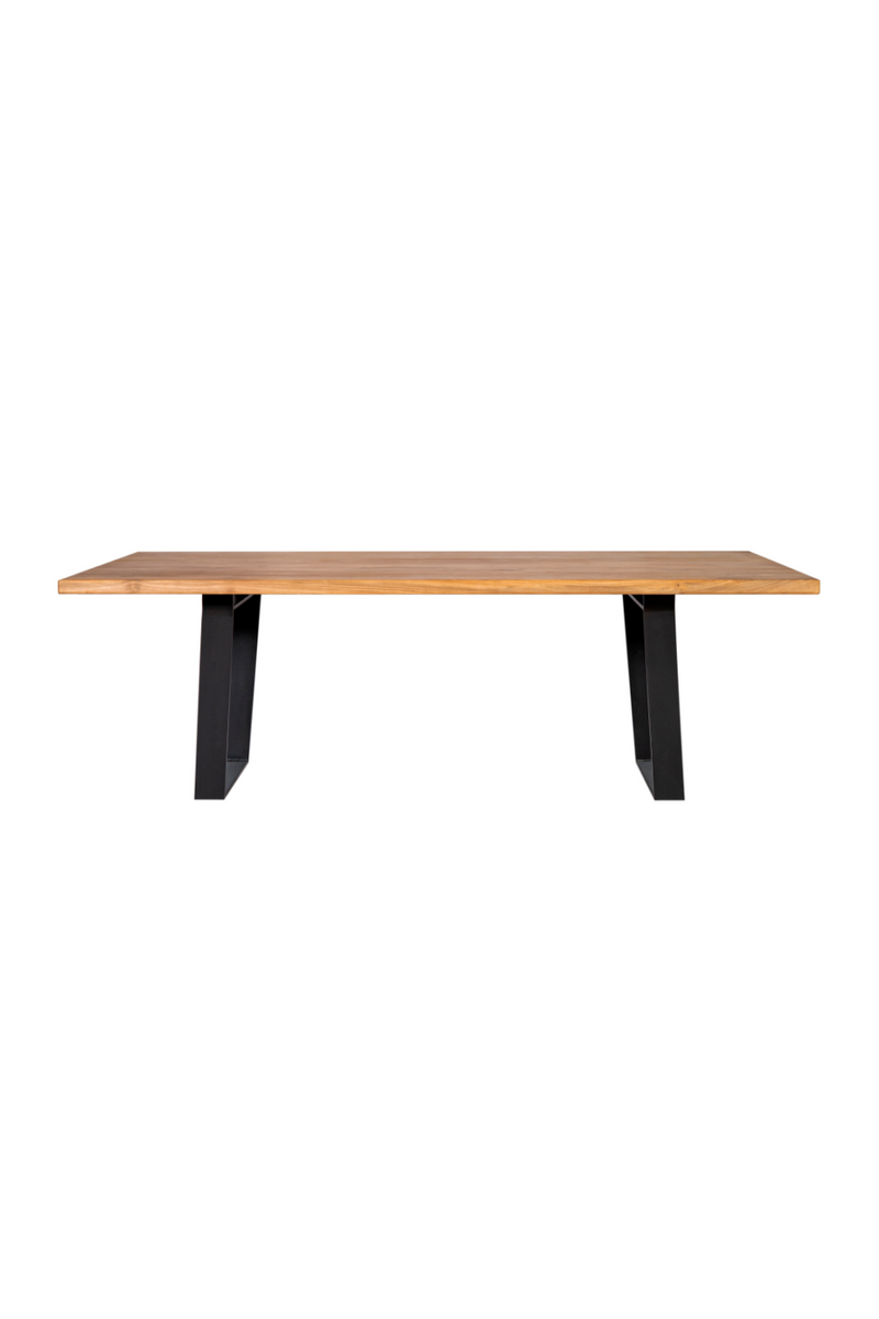 Wooden Dining Table w/ Metal Legs | Dareels Knot | Woodfurniture.com