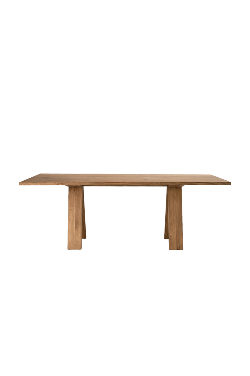 V-Shaped Legs Wooden Dining Table | Dareels Dareels Batu | Woodfurniture.com