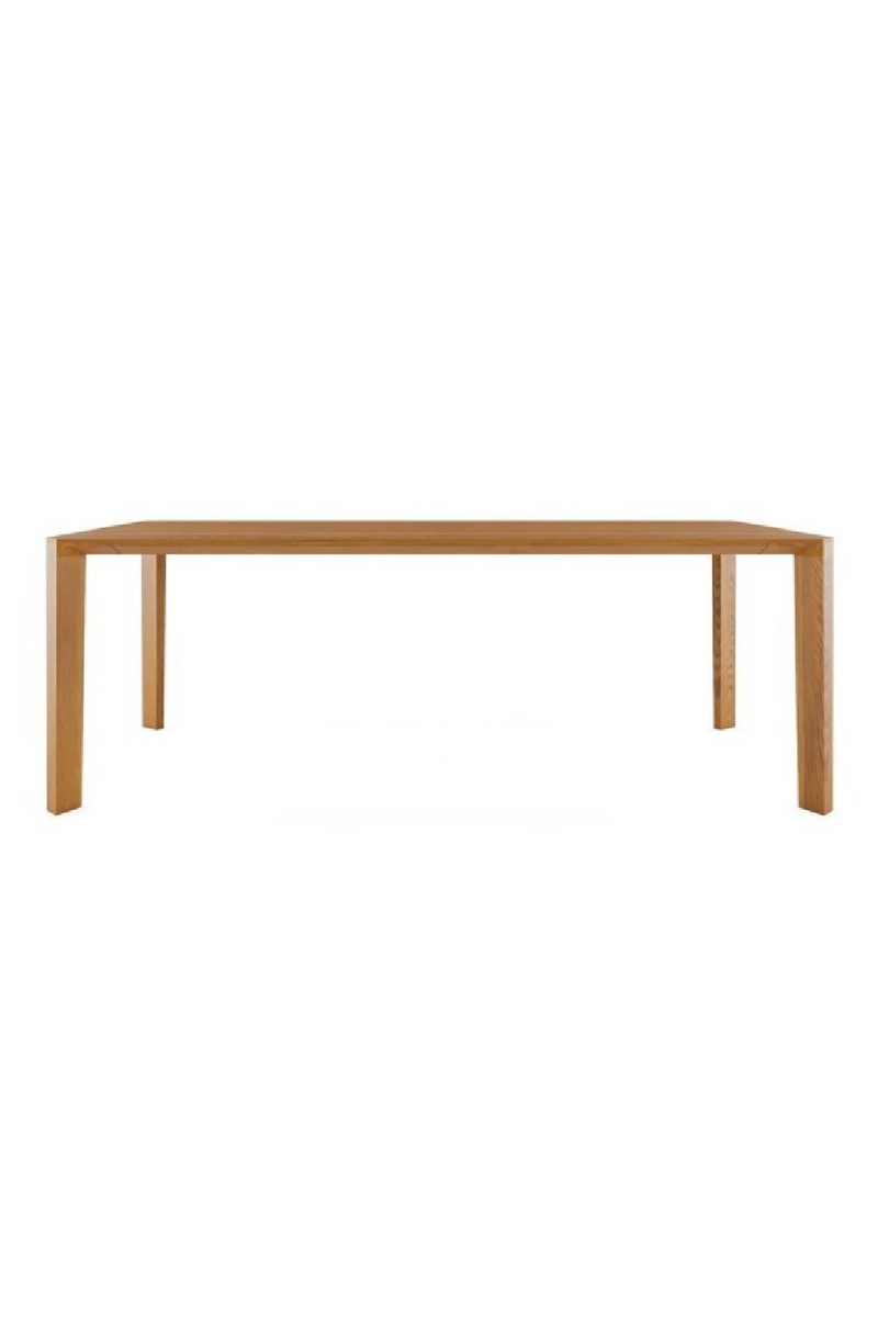 Natural Teak Minimalist Dining Table | Dareels Pameran | Woodfurniture.com