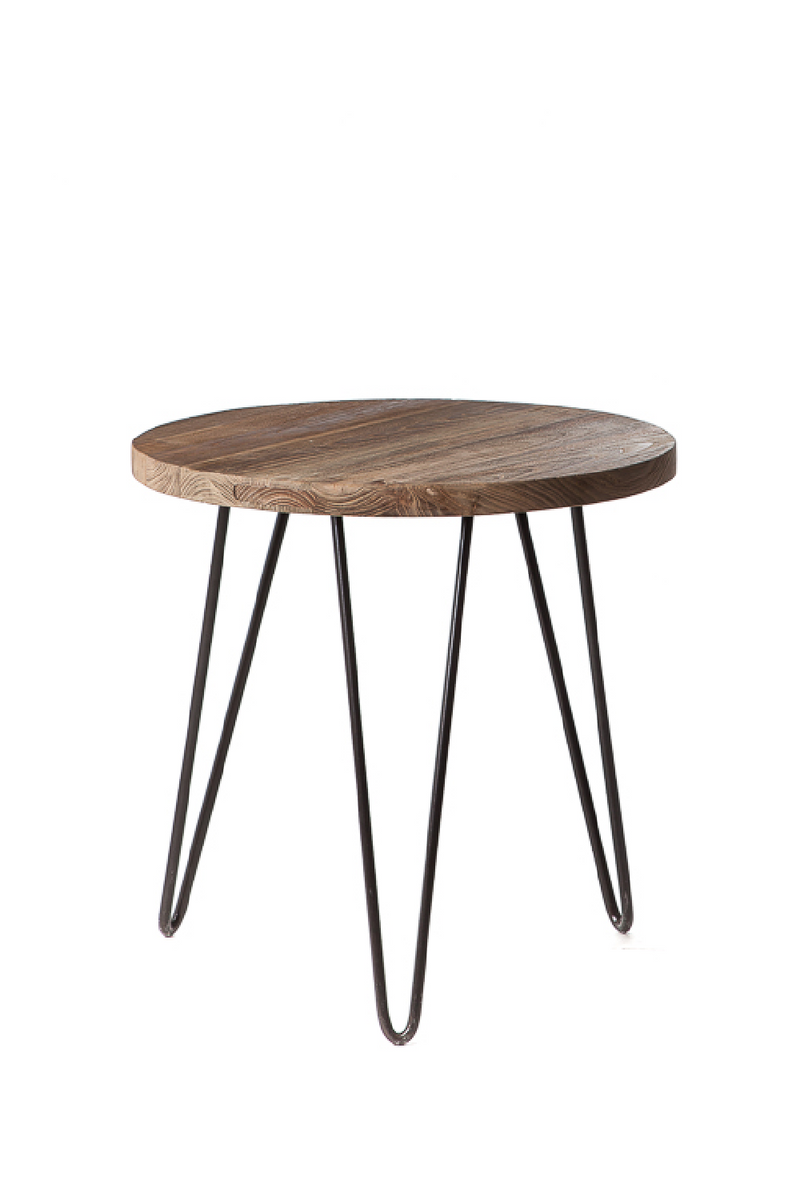 Round Side Table w/ Metal Legs | Dareels Roda  | Oroatrade.com