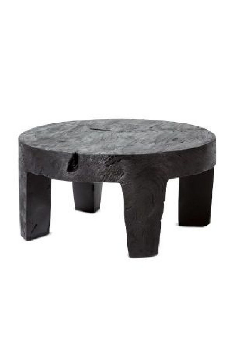 Black Suar Wood Side Table | Dareels Rivia | Woodfurniture.com