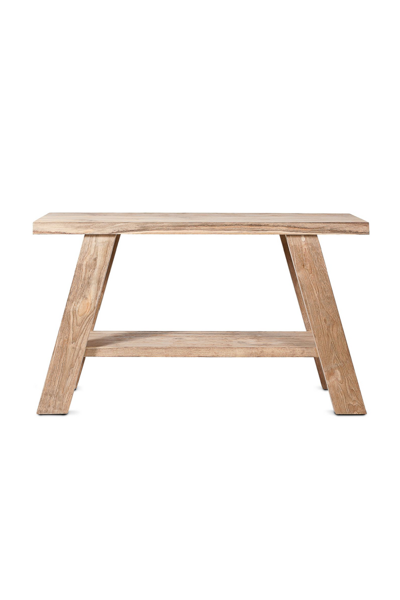 Rustic Console Table w/ A-Shape Legs | Dareels Logram | Woodfurniture.com