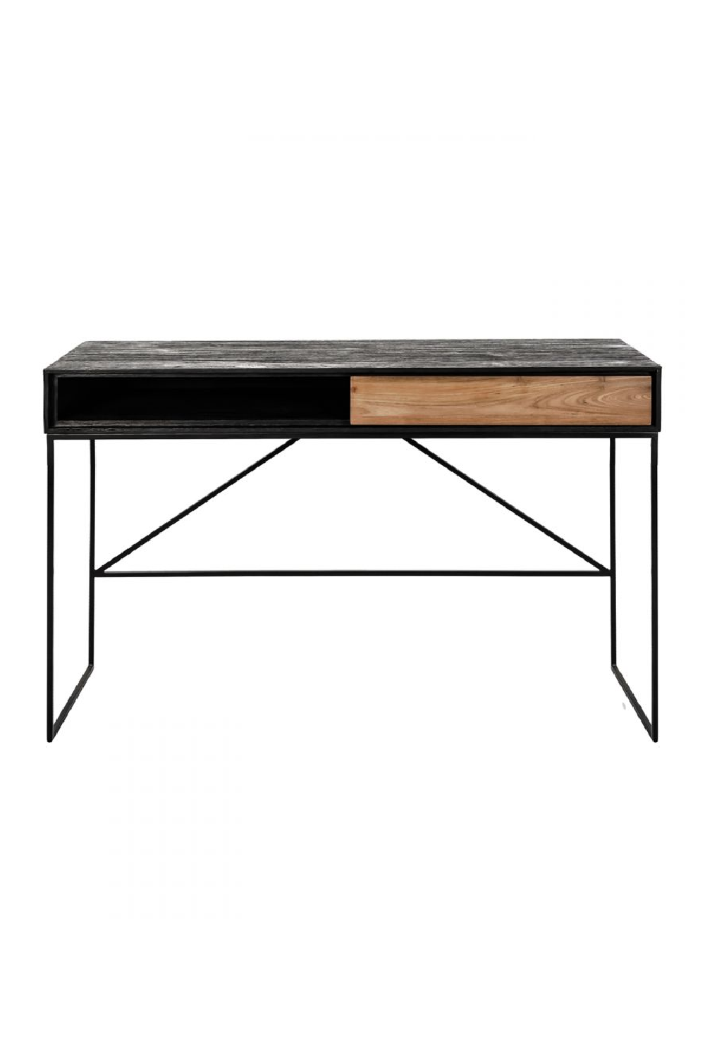 Black Teak Desk | Dareels Onetwo | Woodfurniture.com