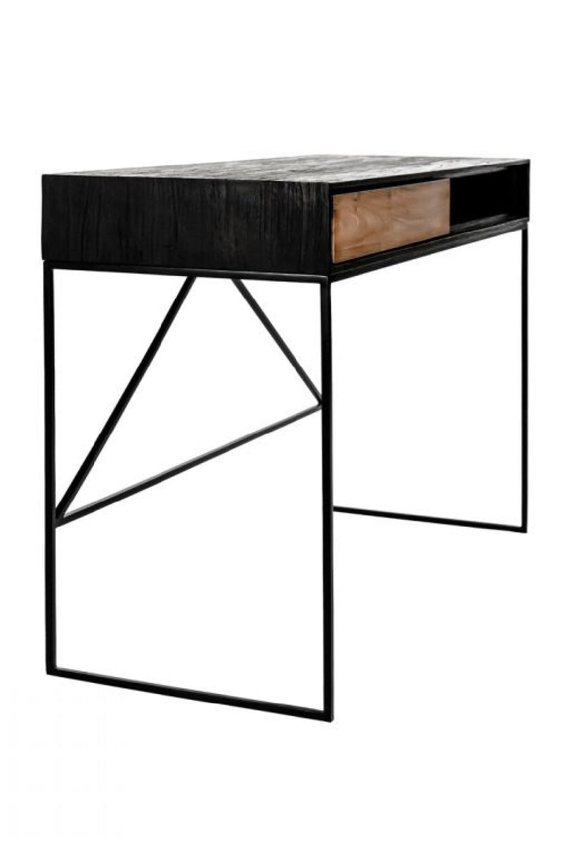 Black Teak Desk | Dareels Onetwo | Woodfurniture.com