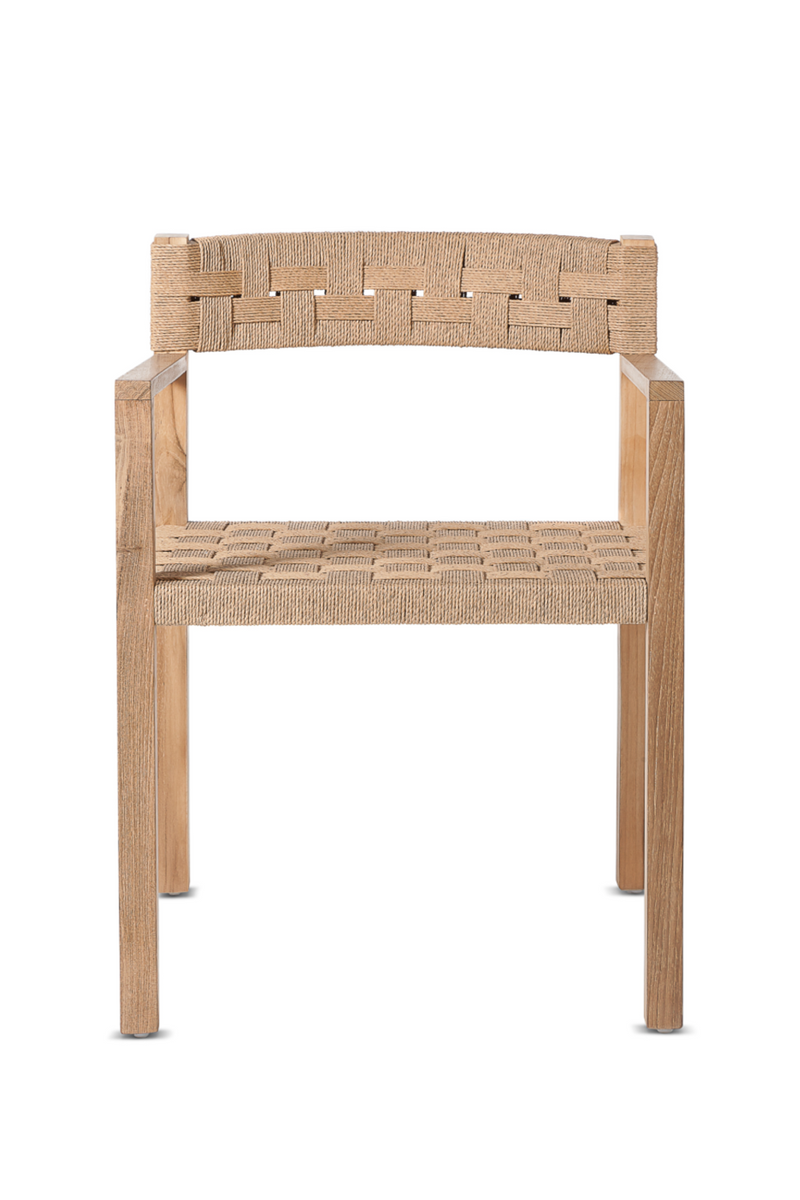 Teak and Woven Cord Armchair | Dareels Cora | Woodfurniture.com