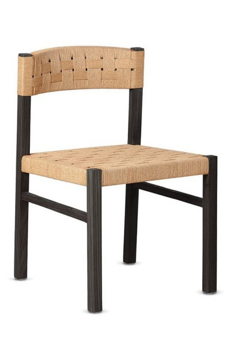 Black Teak Rope Chair | Dareels Cora | Woodfurniture.com