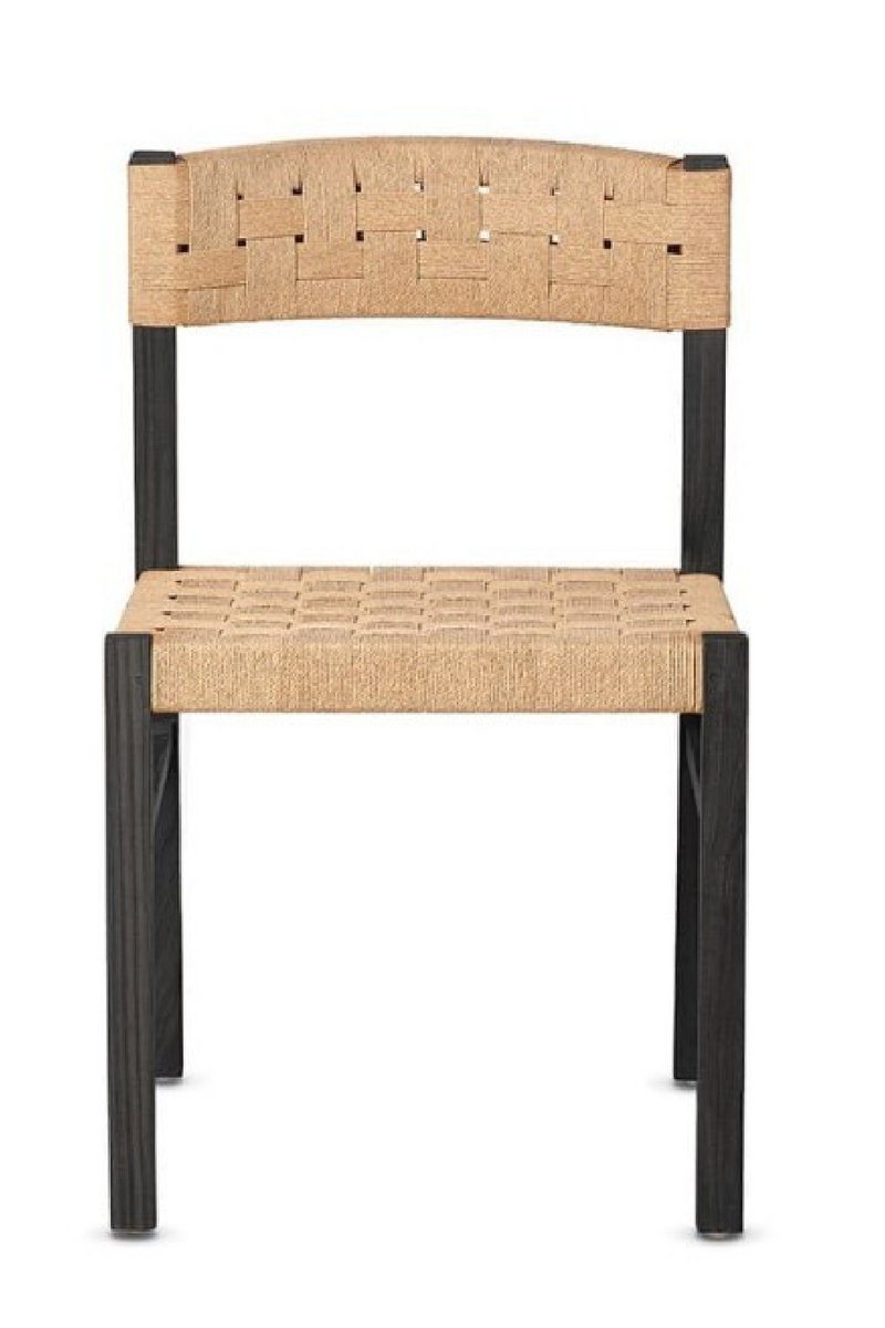 Black Teak Rope Chair | Dareels Cora | Woodfurniture.com