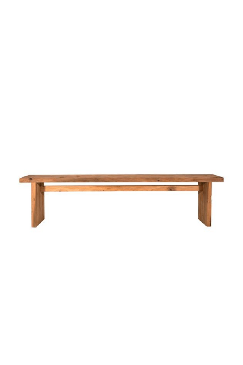 Natural Solid Teak Bench | Dareels Rail | Woodfurniture.com