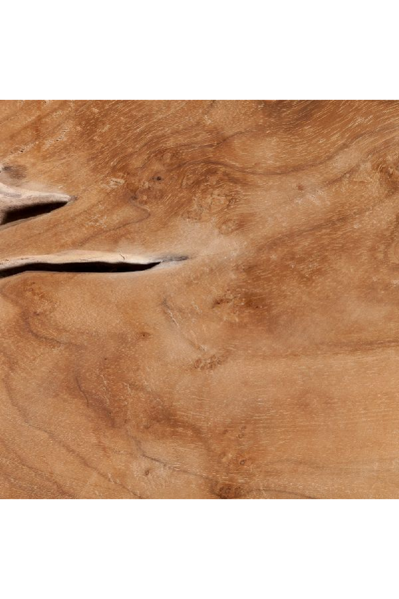 Natural Teak Root Block Stool | Dareels Toor | Woodfurniture.com