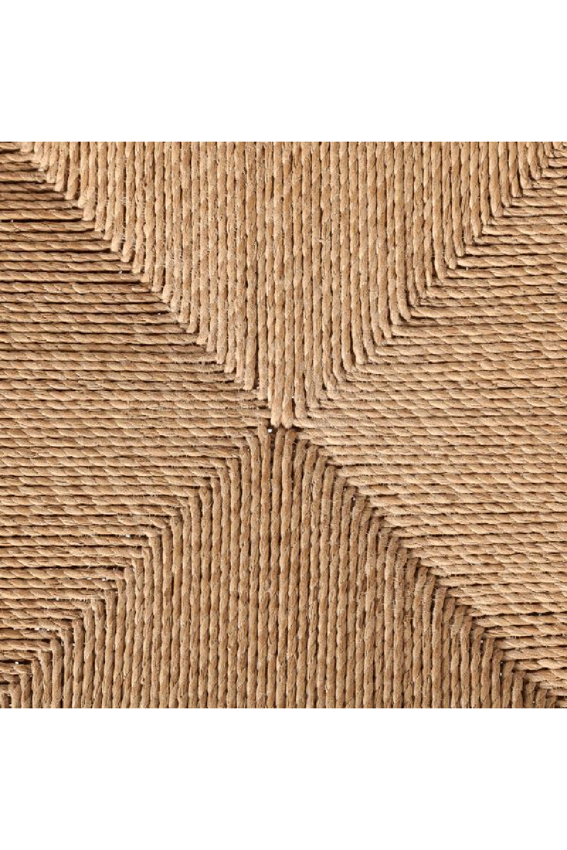 Natual Teak and Woven Rope Stool | Dareels Cora | OROA TRADE