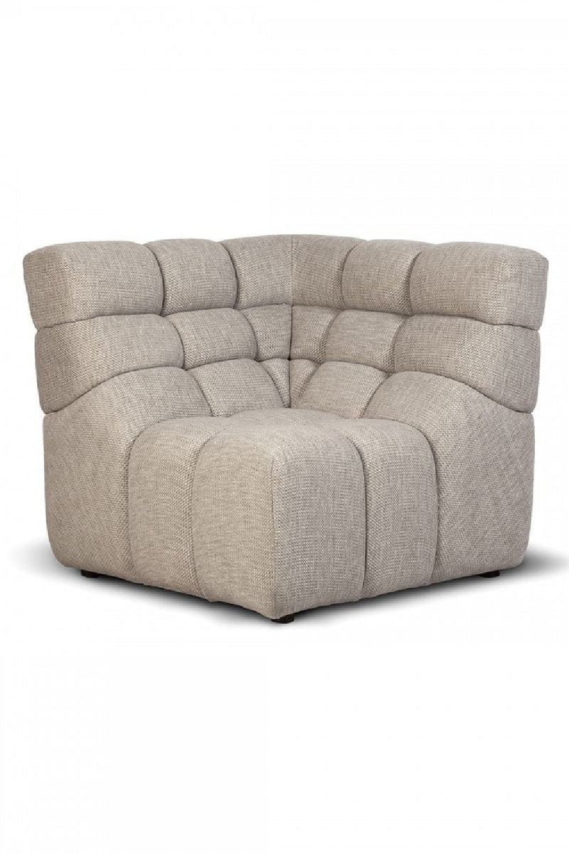 Taupe Quilted Sofa | Dareels Chopin | Woodfurniture.com 