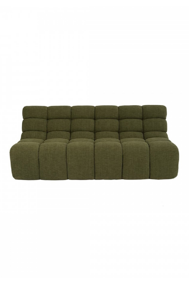 Green Quilted Sofa | Dareels Chopin | Woodfurniture.com 