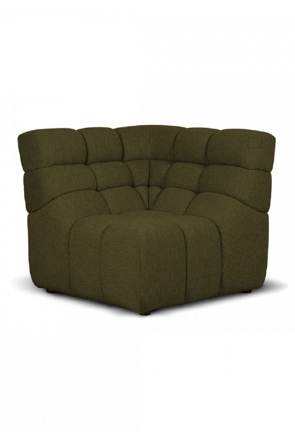 Green Quilted Sofa | Dareels Chopin | Woodfurniture.com 