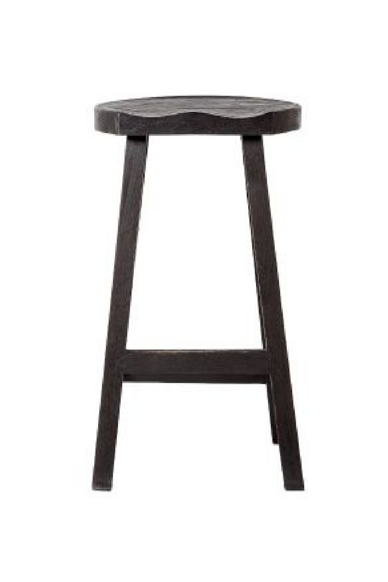 Teak Bar Stool w/ A-Shape Legs - L | Dareels King | Woodfurniture.com