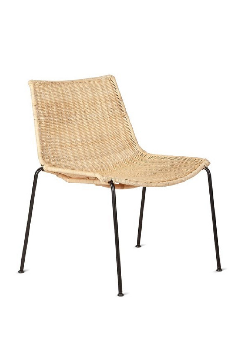 Woven Rattan Lounge Chair | Dareels Camp | Woodfurniture.com