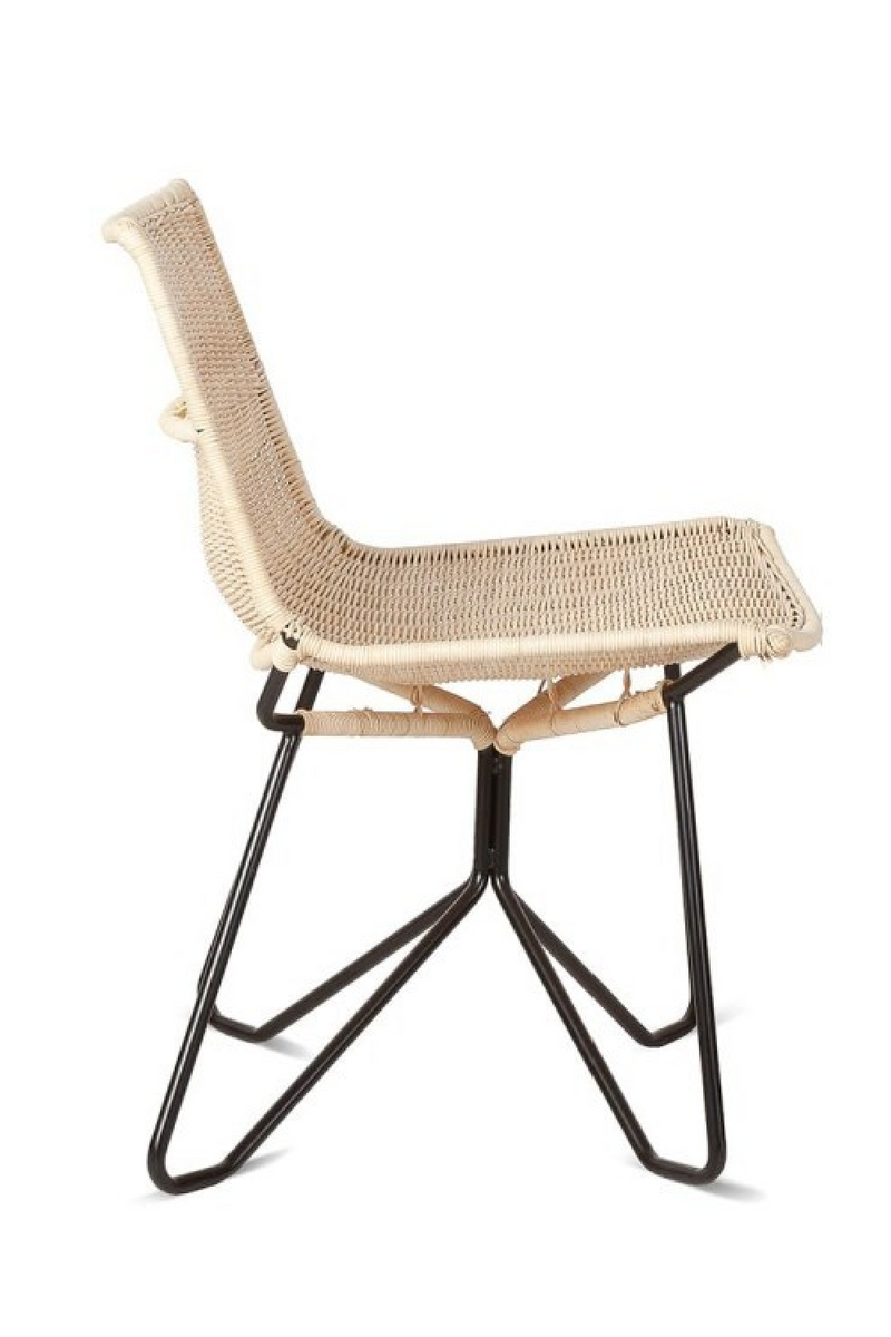 Woven Rattan Lounge Chair | Dareels Camp | Woodfurniture.com