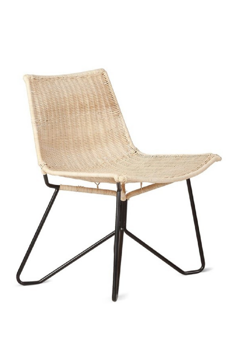 Woven Rattan Lounge Chair | Dareels Camp | Woodfurniture.com