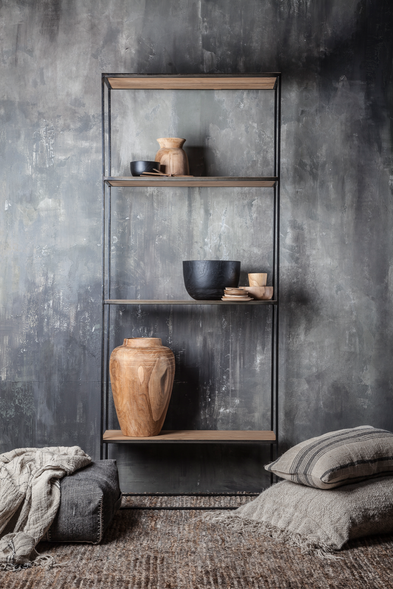 Teak Four Layers Shelf | Dareels Totem | Woodfurniture.com