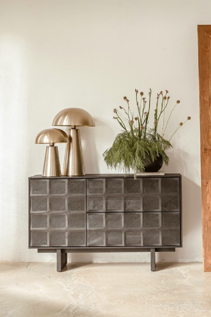 Black Sungkai Wood Sideboard | Dareels Rijal | Woodfurniture.com