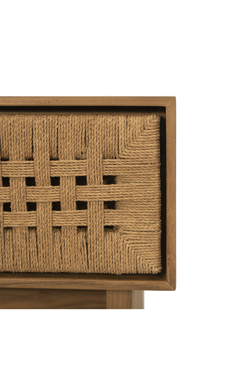 Woven Cord Bedside Table | Dareels Cora | Woodfurniture.com