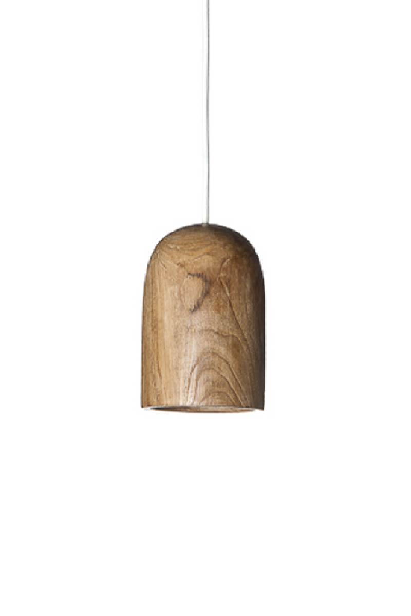 Teak Wood Hanging Lamps (2) | Dareels Play | Woodfurniture.com