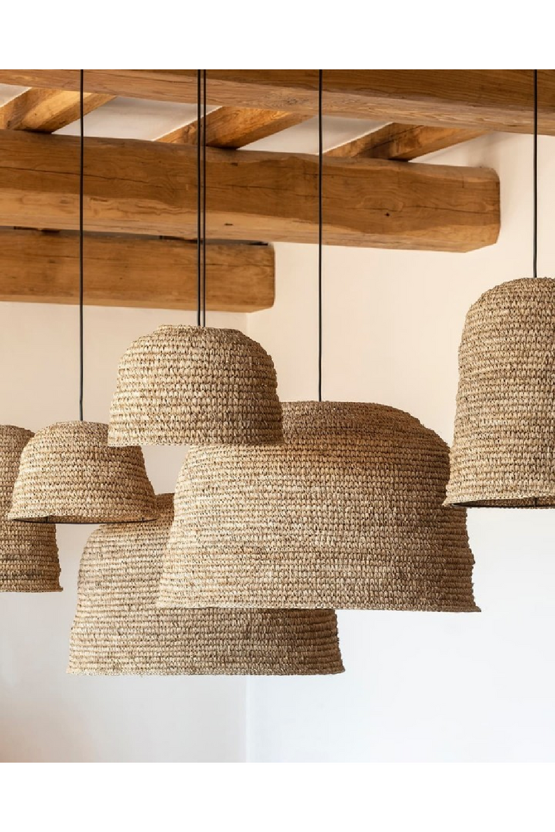 Braided Seagrass Hanging Lamp | Dareels Golf | Woodfurniture.com