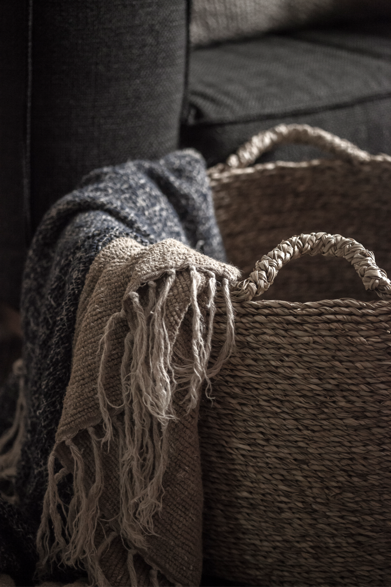 Water Hyacinth Handwoven Basket S | Dareels Asa | Woodfurniture.com