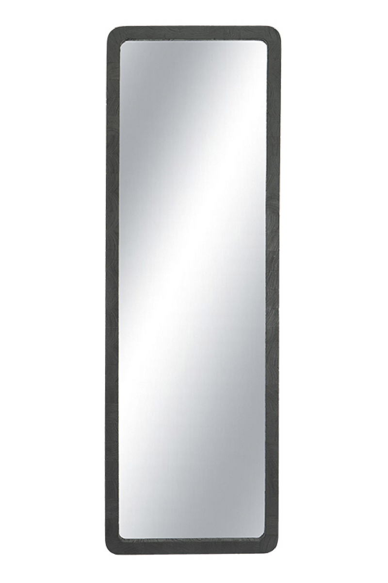 Black Teak Rectangular Mirror | Dareels Tambora | Woodfurniture.com