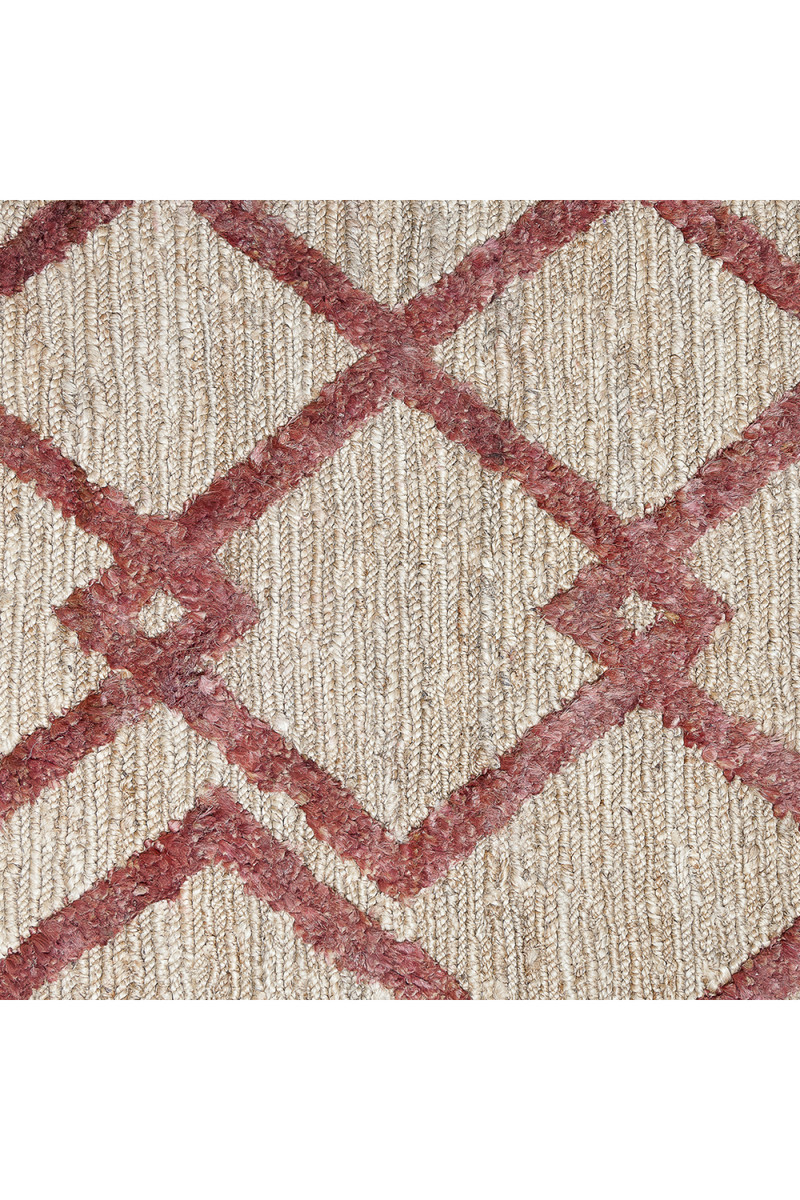 Diamond Pattern Hemp and Cotton Rug | Dareels Aspre VRD | Woodfurniture.com