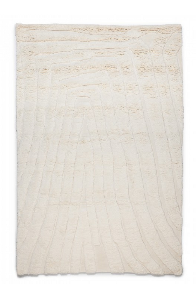 White Wool Area Rug | Dareels Maina | Woodfurniture.com